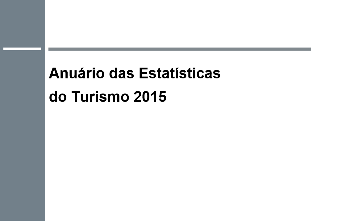 Anuário das Estatísticas do Turismo | 2015